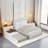 Berber Fleece Platform Bed With Curved Headboard And Twin Size Trundle-299672441-299672442