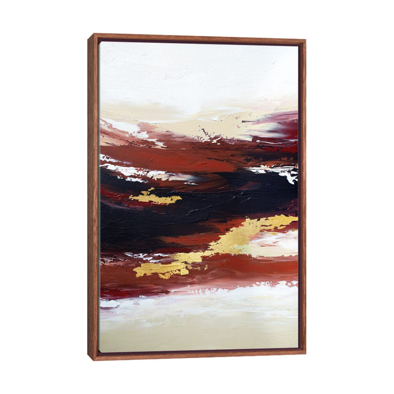 Burnt Sunset - Print on Canvas, Classic Brown Wood Framed, 66.04 cm H x 45.72 cm W