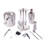 14 Piece Mixology Bar Set Stainless Steel Cocktail Cocktail Shaker Set with Wood Stand