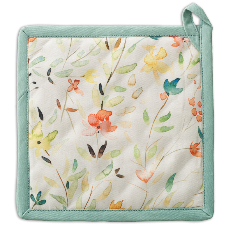 Maison D' Hermine Colmar Floral Cotton Potholder Set