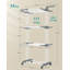Steel Foldable Freestanding Drying Rack-1197986490