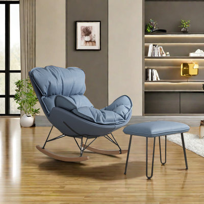 Chaise berçante de style traîneau de luxe