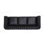 Canapé Chesterfield à accoudoirs roulés en similicuir de 84,75 po Glidden-37663432