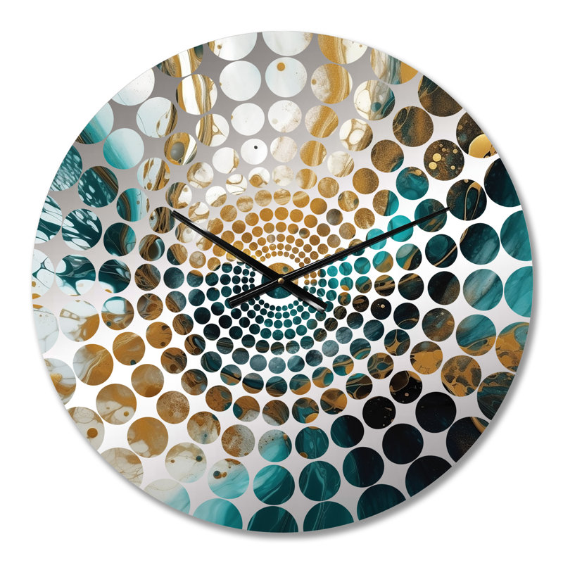 Kaseea - Horloge murale géométrique abstraite, Petit