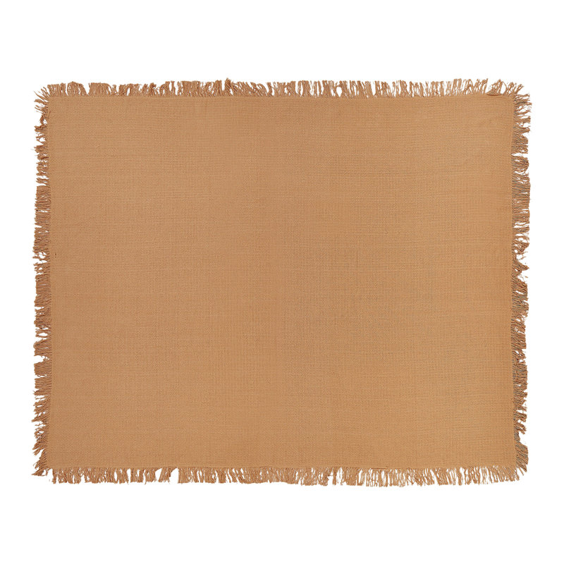 YERBENT Cotton No Pattern Bedspread, Brown