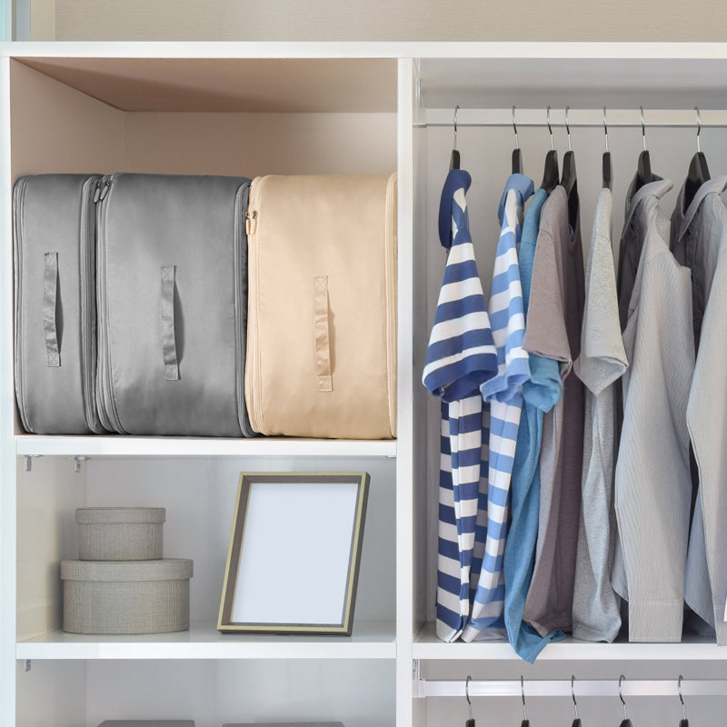 130L Foldable Storage Bag For Comforter, Beige