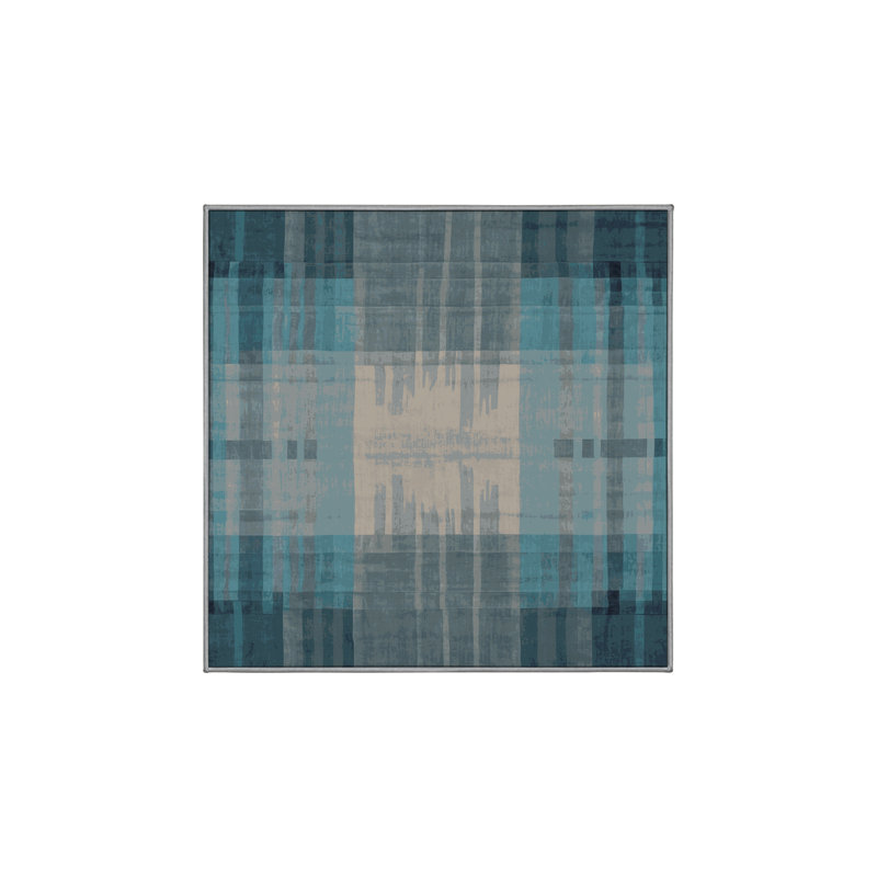 Tapis gris lavable à la machine, Carré 3 pi
