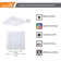 5.5 in. Square Colour Selectable Integrated LED Flush Mount Downlight
