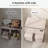 Double Laundry Hamper With Lid, 47.8 Gal (180L) Large Laundr Basket 2 Section With 2 Side Pockets, Dirty Clothes Hamper With Removable Bag, Easy To Carry For Laundry Room, Bedroom, Light Taupe-1449659648