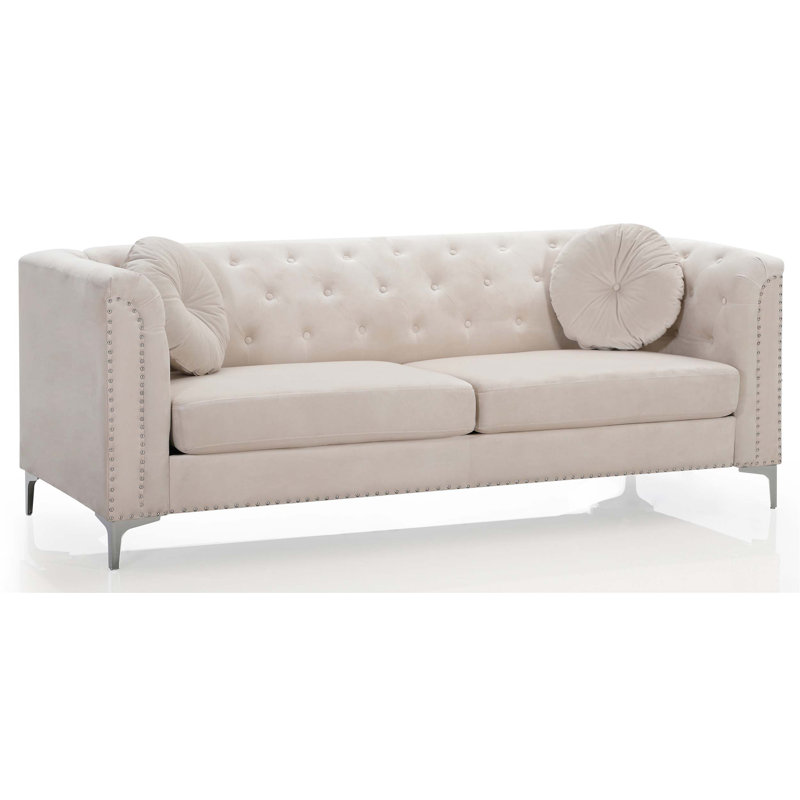Furniture Pompano Sofa, a Spacious and Comfortable Living Room Couch for Relaxing and Entertaining with Guests