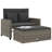 Ebern Designs Patio Sofa With Cushions 2-Seater Poly Rattan-107166759-107166782