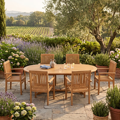 Ensemble repas d'extérieur pliable 7 pièces