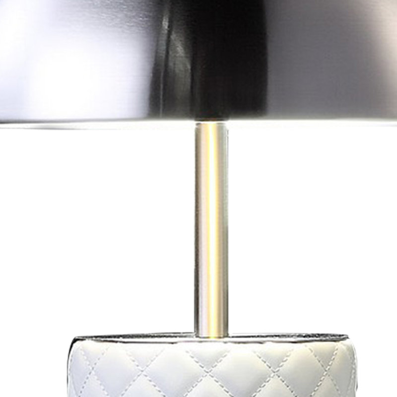 Lampe Aria, Argent noirci / blanc