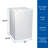 3.1 Cu. Ft. Upright Freezer with Adjustable Temperature Control, Garage-Ready,Reversible Door, and Removable Storage Baskets