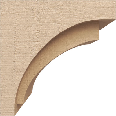 9"W x 9"D x 9"H Rivera Rough Cedar Woodgrain TimberThane Corbel, Primed Tan