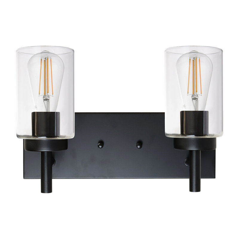 Knutsford Glass Armed Sconce, Black