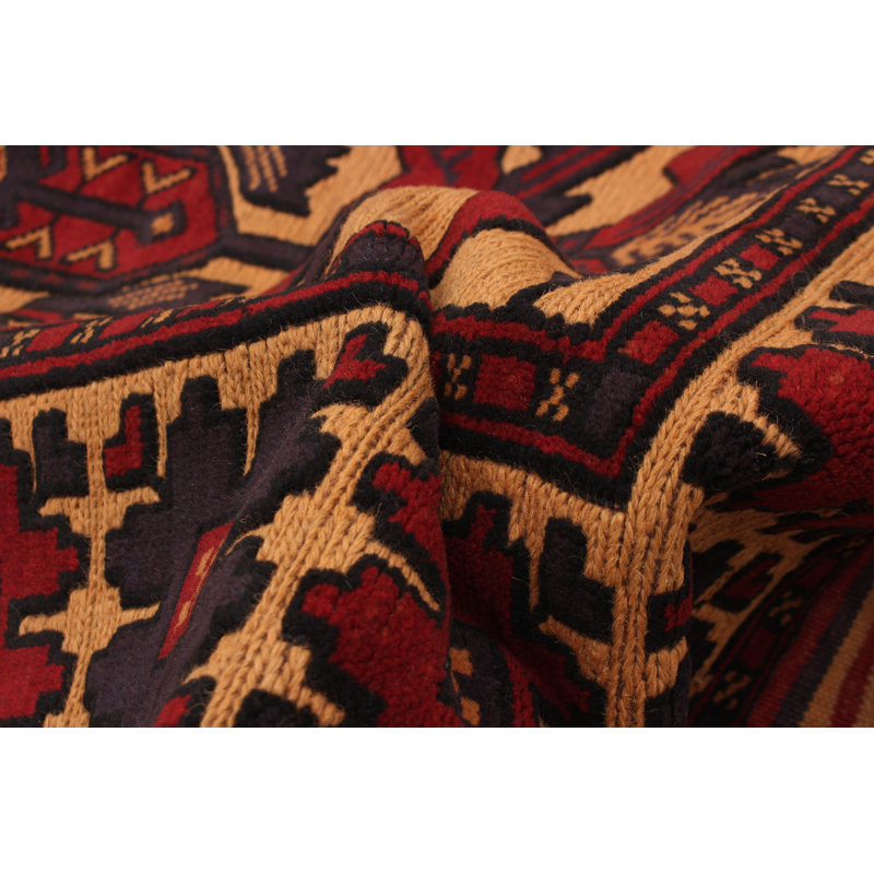One-of-a-Kind 3'11" X 5'11" New Age Wool Area Rug in