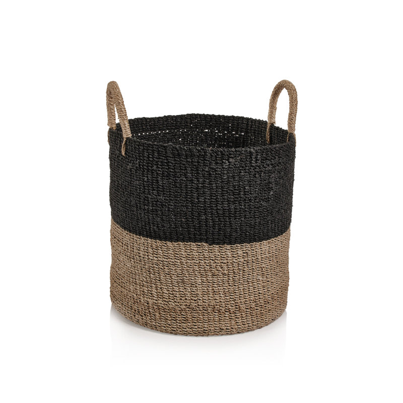 Abaca Basket With Handles 1