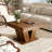 31.5" Square Rustic Coffee Table with Natural Wood Grain: A Perfect Blend of Style and Stability-90767108