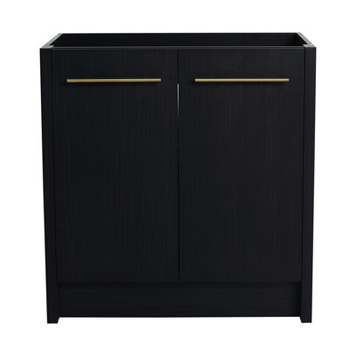 Bathroom Vanity Freestanding - Black Chestnut, Modern Component, Soft-close Door, Ample Storage Basis Enrapturing Model, Bewitching Model