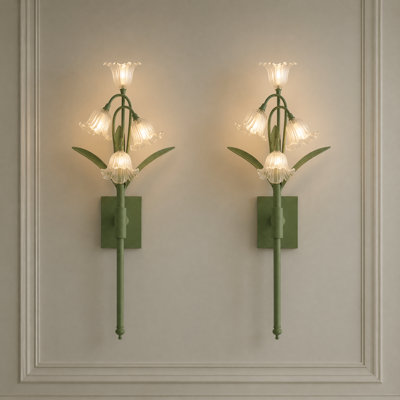Wall Sconce White Frosted Glass Shade Wall Light