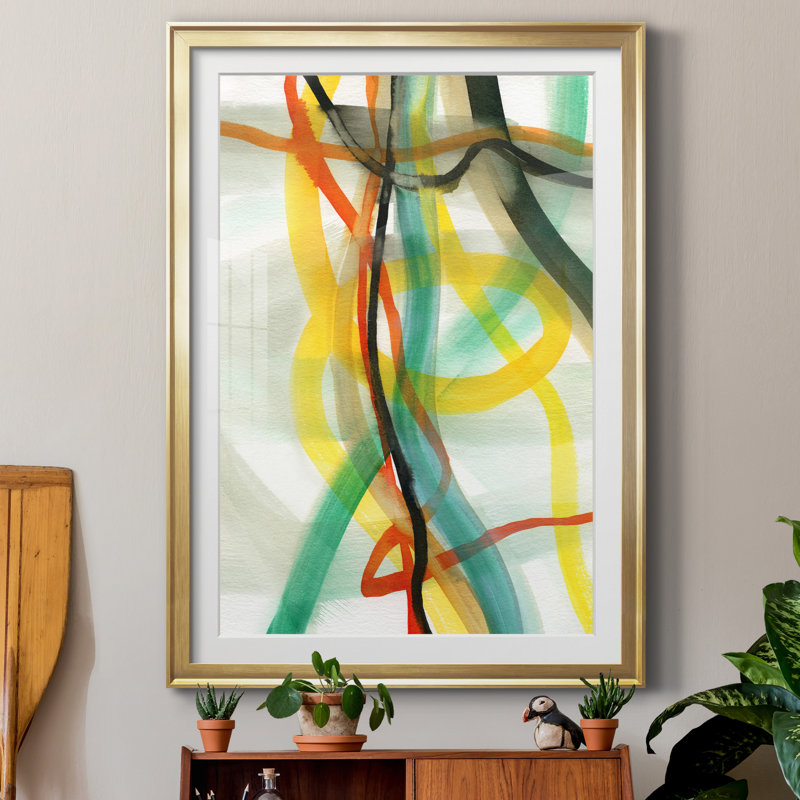 «Window Drama II» par Susan Jill - reproduction d'art sur papier encadrée, H 30,5 po x l 42,5 po x P 1,5 po, Encadrement doré