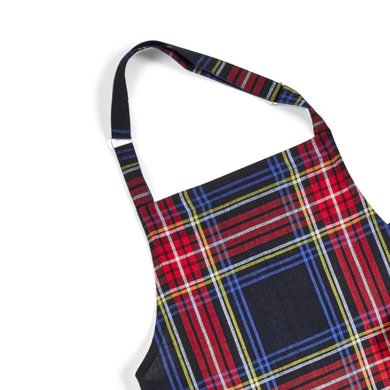 Linen Bib Apron - 100% Pure Linen Apron, Black