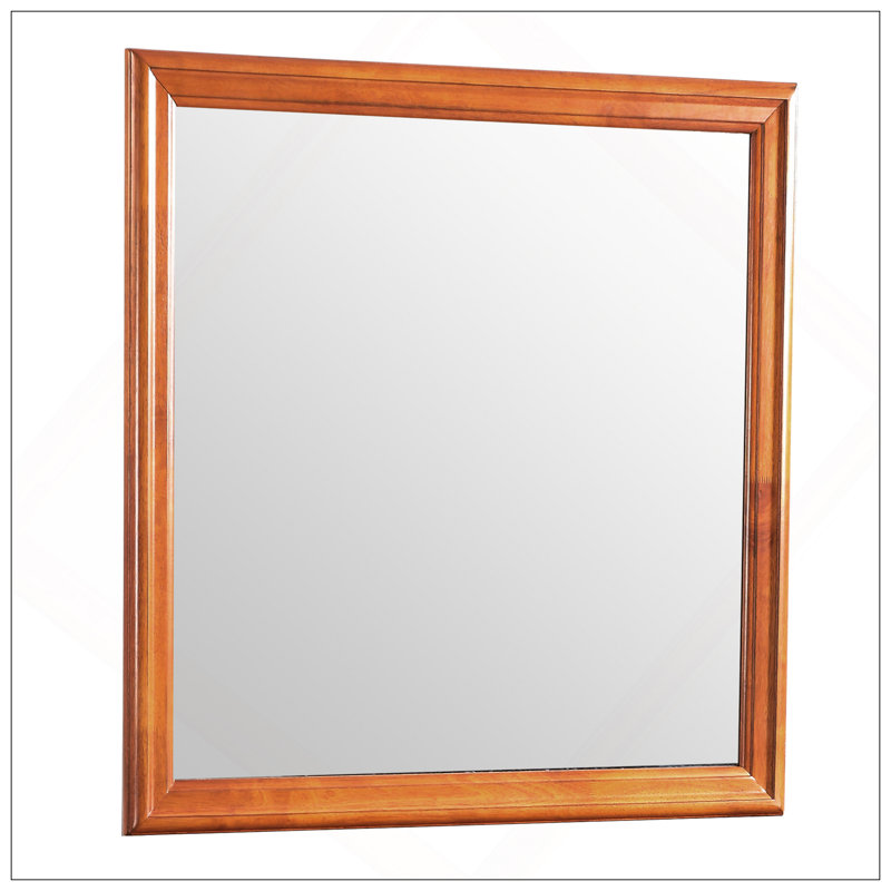 Miroir en placage de bois, verre à faible distorsion pour des reflets clairs, Chêne