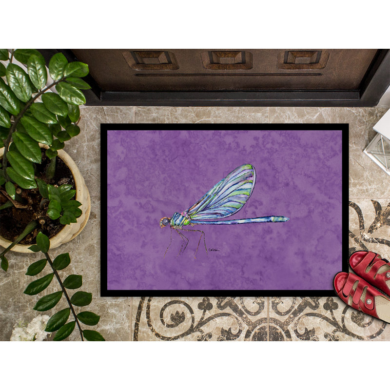 Tapis d'intérieur antidérapant Dayhsaun sur mauve, Rectangle 2 pi x 3 pi
