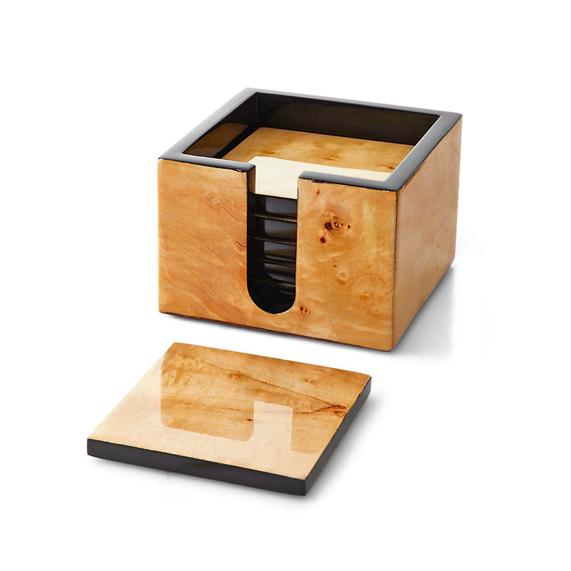 Coaster Set With Holder