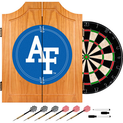 Trademark Global Bristle Dartboard And Cabinet Set (Darts Included)