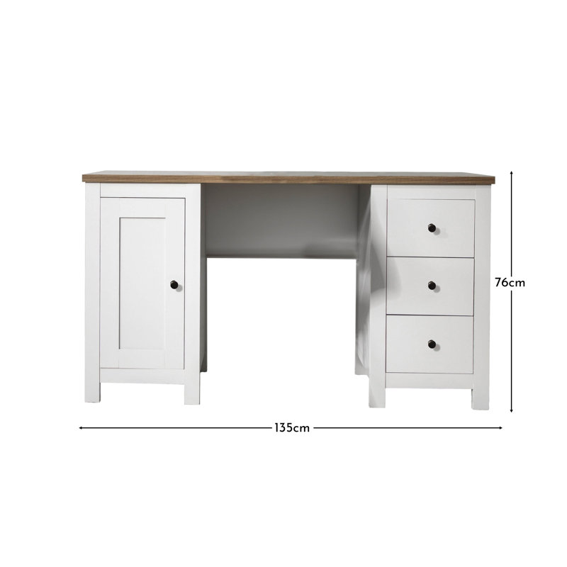 Maryhannah Computer Desk, Alabaster