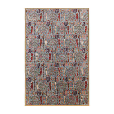 Tapis beige / rouge / bleu Rori