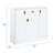 Pagan White High Gloss Finish Server