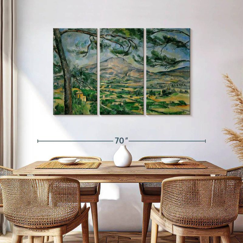 Alvord Montagne Sainte-Victoire avec grand pin, H 36 po x l 57 po