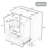 '' Bathroom Vanity Base Only, Multi-functional Cabinet With Doors & Drawer, Solid Frame, Mdf Board, Green Finish