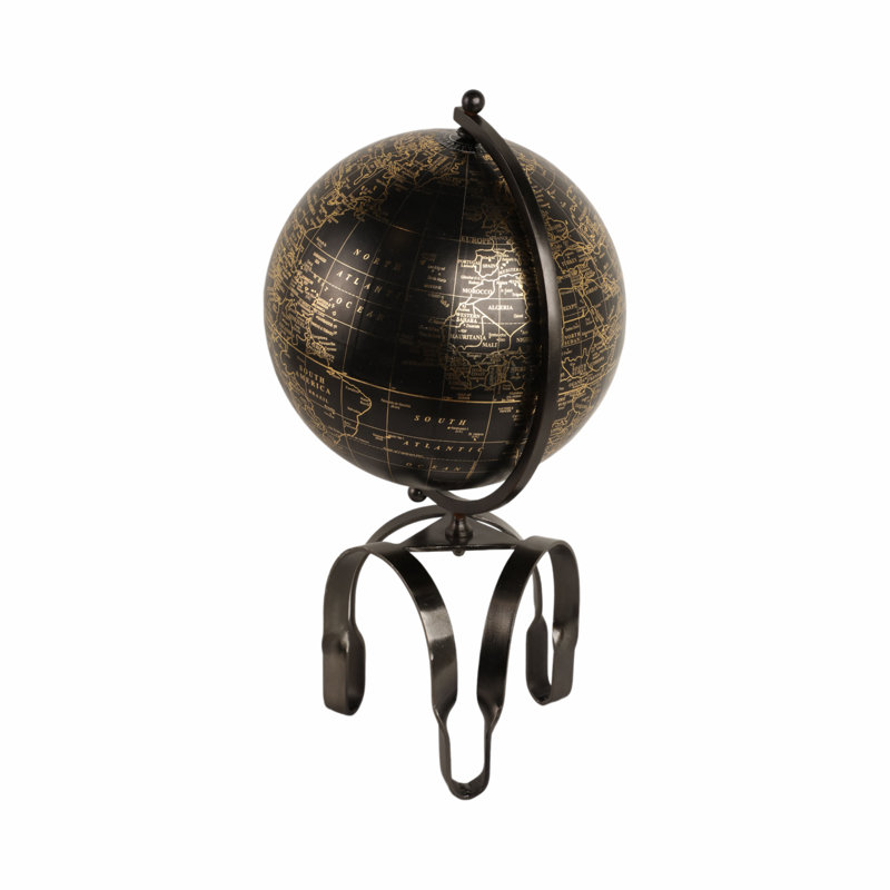 22" Rally Large Metal Globe, 22" H x 13" W x 13" D