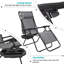 Chaise zéro gravité pliante avec coussin Fabiola-667395621