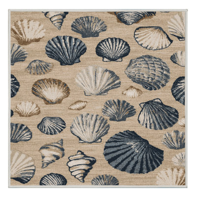 Tapis nautique lavable Seashells