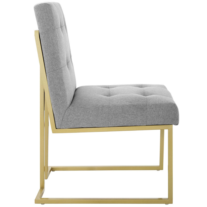 Chaise d'appoint en velours Privy, Vieux rose, 1, Gold