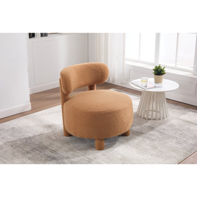Kaki, tissu, fauteuil sans accoudoir, ergonomique, pieds en bois, espaces intérieurs, salon, meuble-lavabo rembourré de 13 pouces de confort, conception simple avec accents d'entretien simple, espace principal, coussin de siège épais, structure,