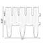 Bordure de pelouse décorative H 9,25 po x l 11 po
