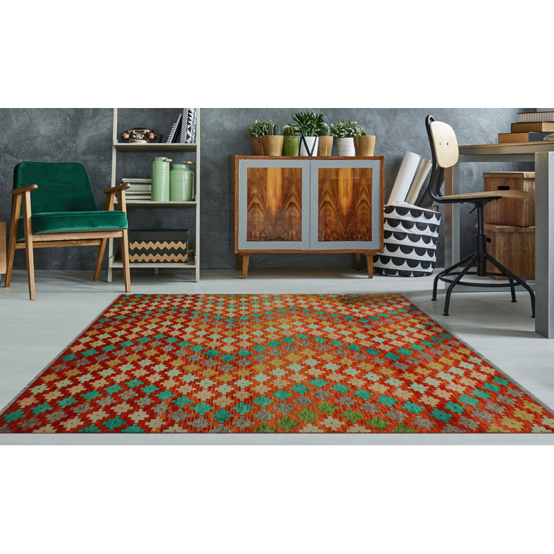 Keilen One-of-a-Kind 4'7 x 6'3 New Age Rectangle Wool Area Rug
