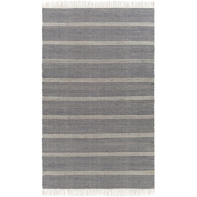 Haiya Hand-Woven Striped Jute Rug