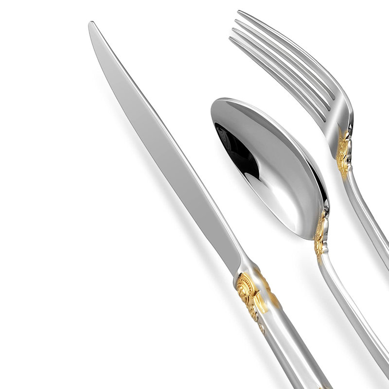 Ensemble de couverts Jentzen - Service pour 4, Or/argent