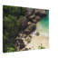 Impression sur plage Bali - île tropicale, art mural - affiche sur toile océan plage - palmier côtier, impression - destination de voyage-87817082-87817084