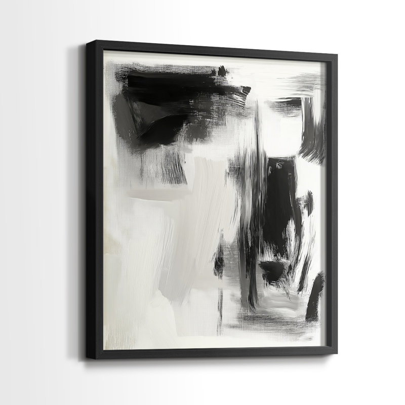 "ABSTRACT Series DCCLxxIV" par J Paul, Noir, noir, noir, noir, H 21 po x l 17 po