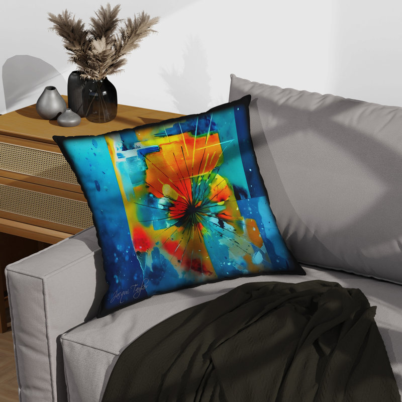 The Butterfly Effect Throw Pillow, 18"H x 18"W