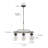 Laila 3-Light Dimmable Linear Farmhouse Pendant Light with Mason Jar Shades for Kitchen Island