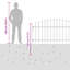 Powder-Coated Steel Fence Panels Included-124587418
